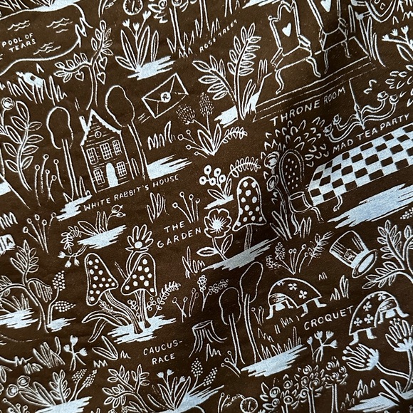 Black and Blue whimsical Rayon Top - Picture 5 of 7